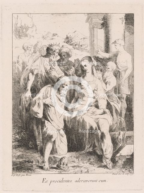 Adoration of the Magi, 1776. Creator: Giovanni David.