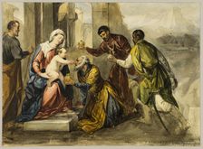 Adoration of the Magi, 1827. Creator: Unknown