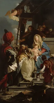 Adoration of the Magi, 1842-1866. Creator: Wladimir Swertschkoff