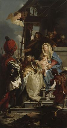 Adoration of the Magi, 1842-1866. Creator: Wladimir Swertschkoff