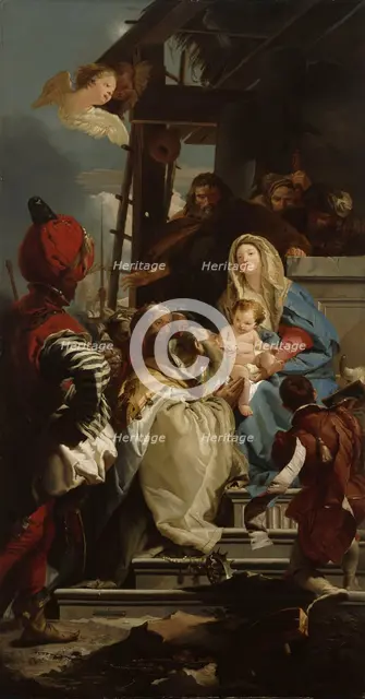 Adoration of the Magi, 1842-1866. Creator: Wladimir Swertschkoff.