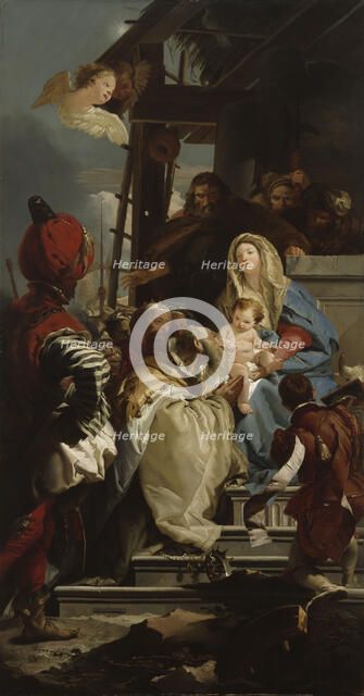 Adoration of the Magi, 1842-1866. Creator: Wladimir Swertschkoff.