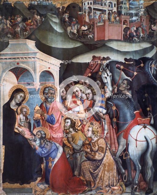 Adoration of the Magi, 1380s. Artist: Bartolo di Fredi