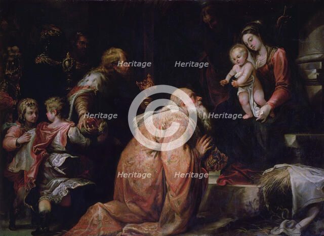 Adoration of the Magi', oil on canvas by Francisco Rizzi.