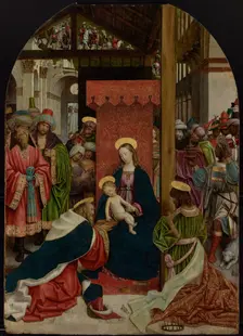 Adoration of the Magi, about 1520. Creator: Defendente Ferrari