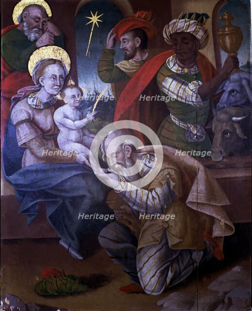  'Adoration of the Magi', by an anonymous author.