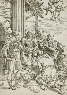 Adoration of the Magi, between 1580 and 1610. Creator: Andrea Andreani