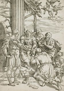Adoration of the Magi, between 1580 and 1610. Creator: Andrea Andreani