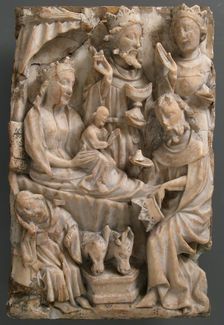 Adoration of the Magi, British, 15th century. Creator: Unknown