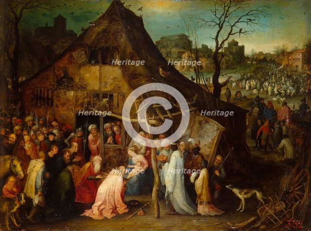 Adoration of the Magi', c1600. Creator: Brueghel, Jan, the Elder (1568-1625).