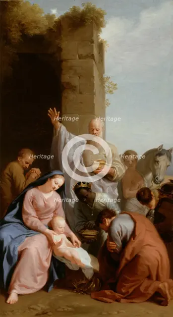 Adoration of the Magi, c1715. Creator: Henri Antoine de Favannes.