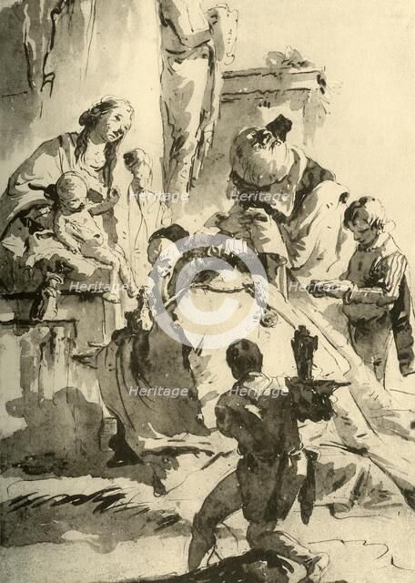 'Adoration of the Magi', c1745, (1928). Artist: Giovanni Battista Tiepolo.