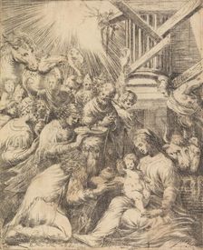 Adoration of the Magi, ca. 1553-60 (?). Creator: Andrea Schiavone