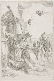 Adoration of the Magi, ca. 1740. Creator: Giovanni Battista Tiepolo (Italian, 1696-1770)