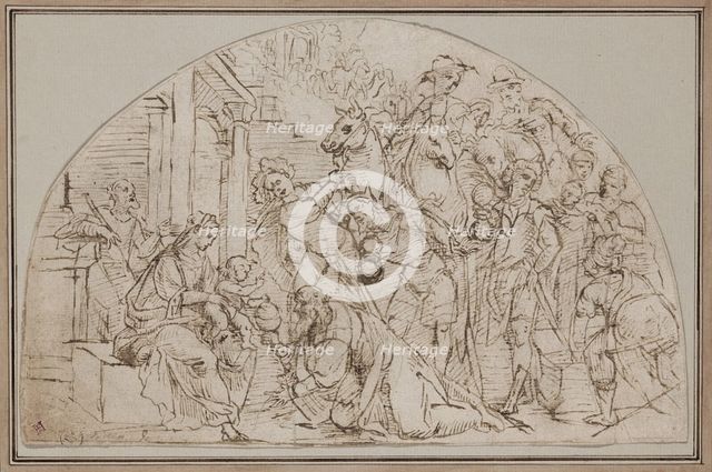Adoration of the Magi, early 16th century. Creator: Unknown.
