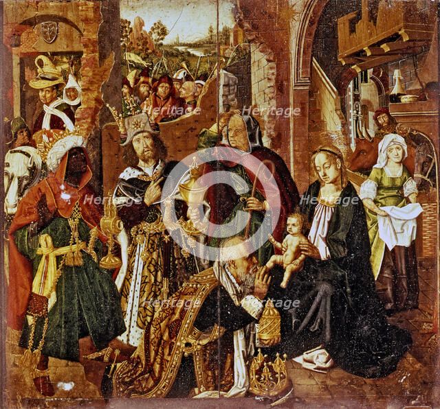  'Adoration of the Magi' (Epiphany) by Bartolomé Bermejo.