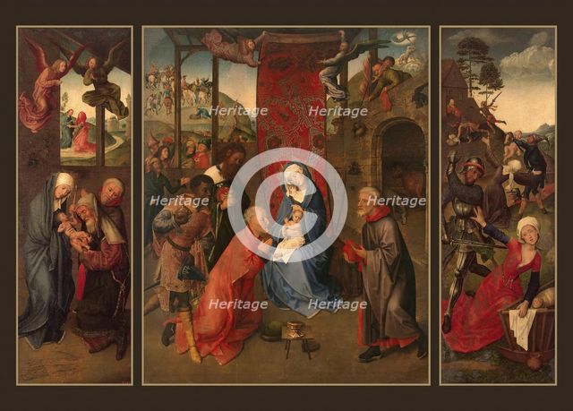 Adoration of the Magi (Triptych), 1460. Creator: Hugo van der Goes.