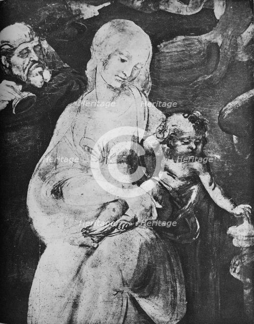 'Adoration of the Magi - Virgin and Child', c1481 (1945). Artist: Leonardo da Vinci.