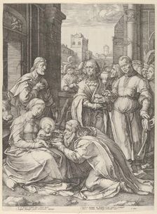 Adoration of the Magi,.n.d., n.d.. Creator: Hendrik Goltzius