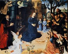 Adoration of the Shepherd 1476-1479. Artist: Hugo van der Goes