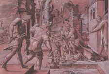Adoration of the Shepherds, 1540-60. Creator: Master Of The Liechtenstein Adoration