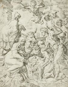 Adoration of the Shepherds, 1548. Creator: Unknown