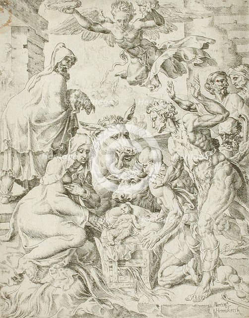 Adoration of the Shepherds, 1548. Creator: Unknown.