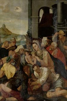 Adoration of the Shepherds, 1550-1599. Creator: Anon