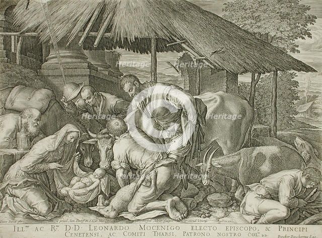 Adoration of the Shepherds, 1599. Creator: Johann Sadeler I.