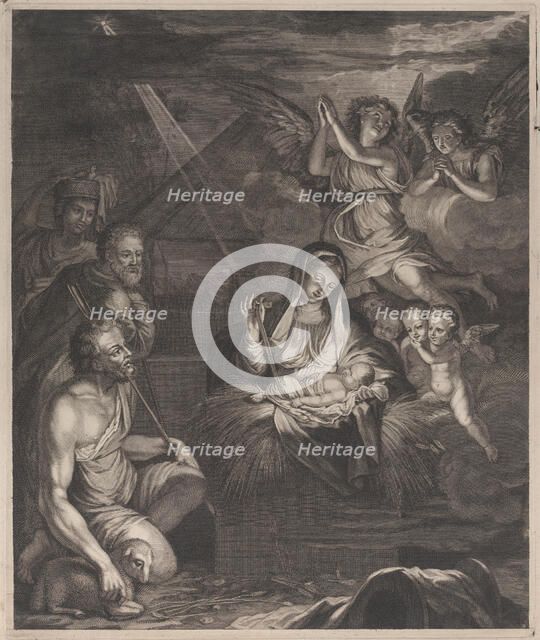 Adoration of the shepherds, 1500-1600., 1500-1600. Creator: Anon.