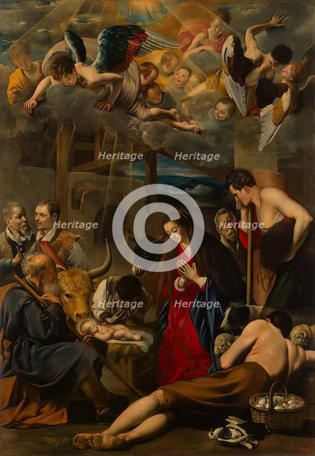 Adoration of the Shepherds, 1613. Creator: Juan Bautista Maino.