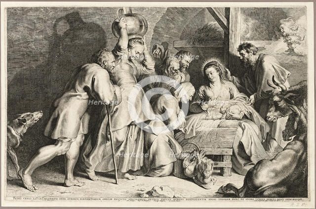 Adoration of the Shepherds, 1620. Creator: Lucas Vorsterman.