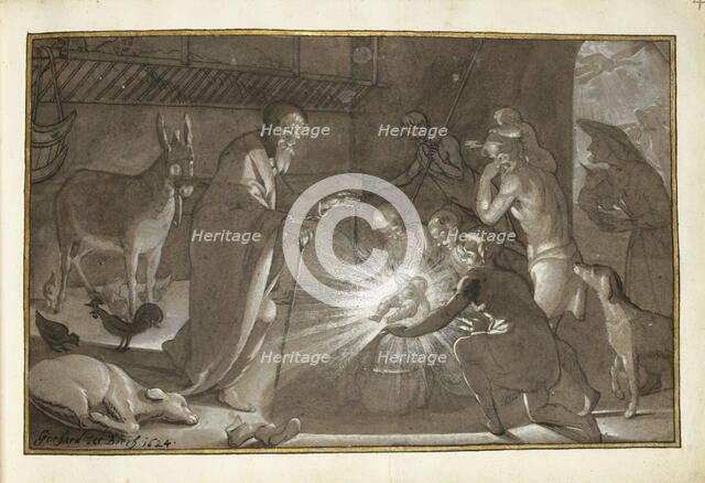 Adoration of the Shepherds, 1624. Creator: Gerard ter Borch I.