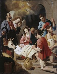 Adoration of the Shepherds, 1630. Creator: Jacob van Oost the Elder
