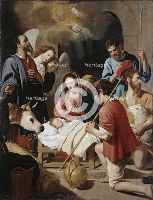 Adoration of the Shepherds, 1630. Creator: Jacob van Oost the Elder.