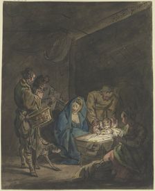 Adoration of the shepherds, 1777. Creator: Gottlieb Welte