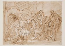 Adoration of the Shepherds, 17th century. Creator: Antonio Balestra