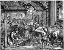 Adoration of the Shepherds 1937. Artist: Domenico dalle Greche