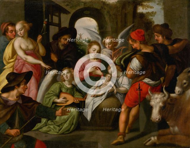 Adoration of the Shepherds, 1st half 17th century. Creator: Johannes Rottenhammer the elder.