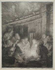 Adoration of the Shepherds. Creator: Alphonse Legros (French, 1837-1911)