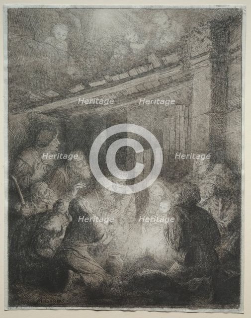 Adoration of the Shepherds. Creator: Alphonse Legros (French, 1837-1911).