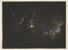 Adoration of the Shepherds: A Night Piece, ca. 1657. Creator: Rembrandt Harmensz van Rijn