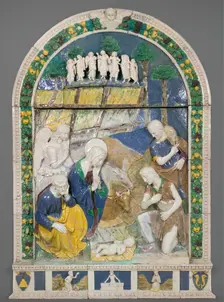 Adoration of the Shepherds, About 1520. Creators: Benedetto Buglioni, Workshop of Benedetto Buglioni