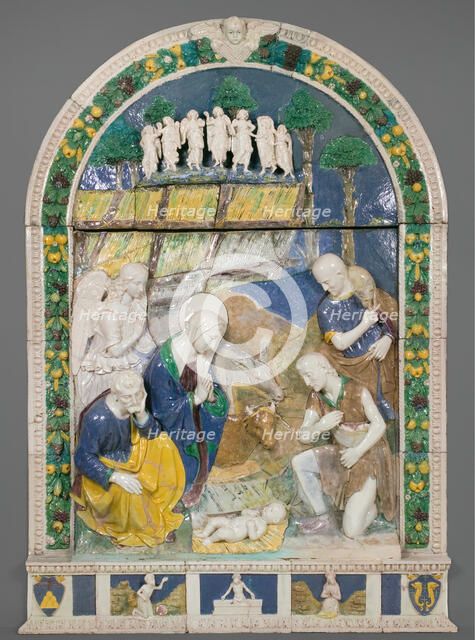 Adoration of the Shepherds, About 1520. Creators: Benedetto Buglioni, Workshop of Benedetto Buglioni.