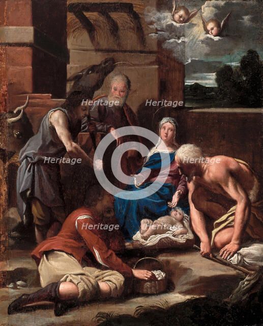 Adoration of the Shepherds, between 1615 and 1625. Creator: Carlo Bononi.