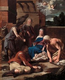 Adoration of the Shepherds, between 1615 and 1625. Creator: Carlo Bononi