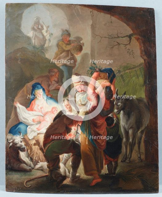 Adoration of the Shepherds, between 1730-1745. Creator: Unknown.