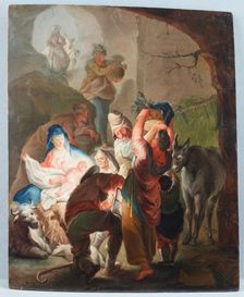 Adoration of the Shepherds, between 1730-1745. Creator: Unknown