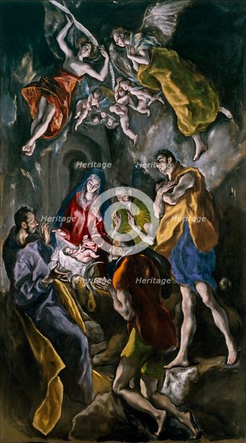 Adoration of the Shepherds, between c1612 and c1614. Creator: El Greco.