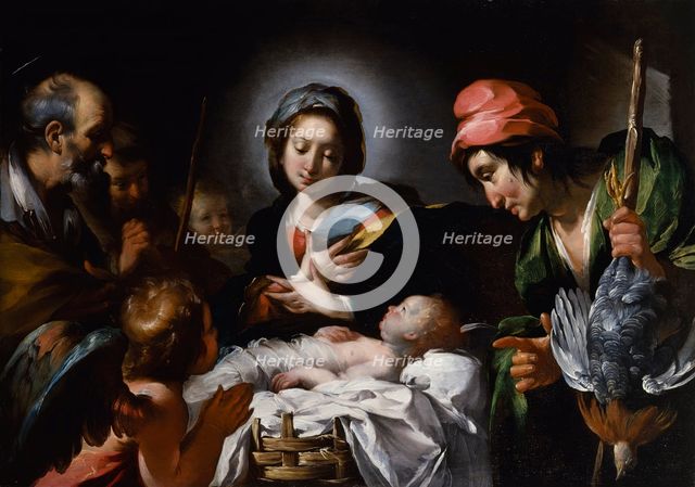 Adoration of the Shepherds, c1615. Creator: Bernardo Strozzi.